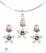 Elegant and tiny flower pendant set pearl jewellery India