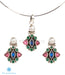 Multicoloured gemstone jewellery set for daily wear