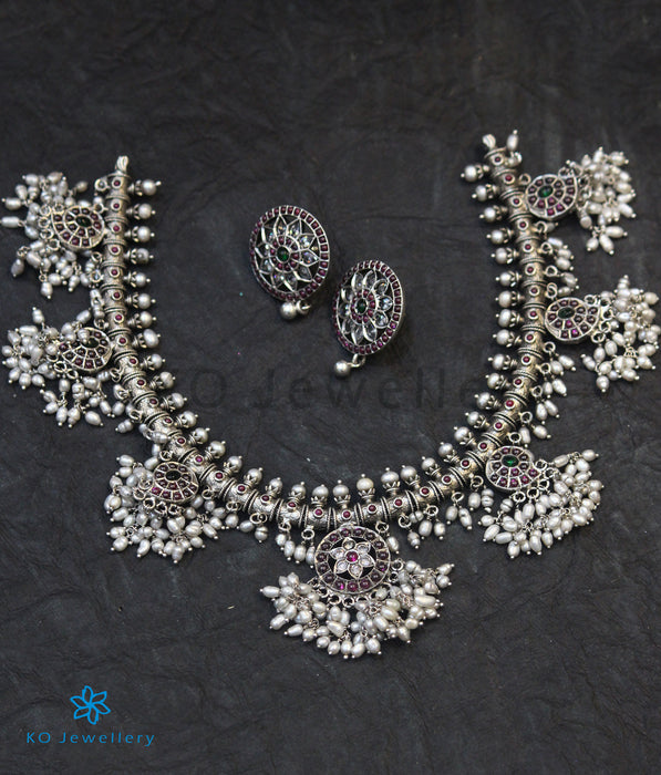 The Vidisha Silver Guttapusalu Necklace
