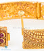 Adjustable gold dipped bangle ethnic temple jewellery