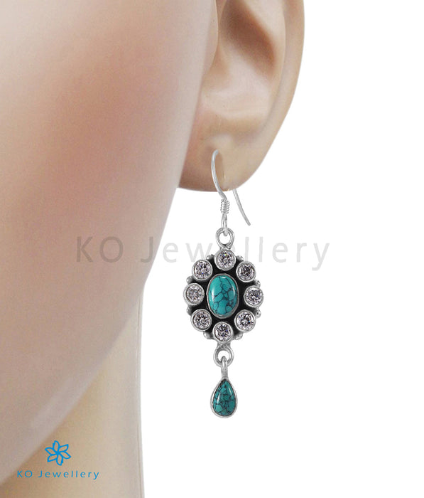 The Yukti Silver Gemstone Earrings (Turquoise)