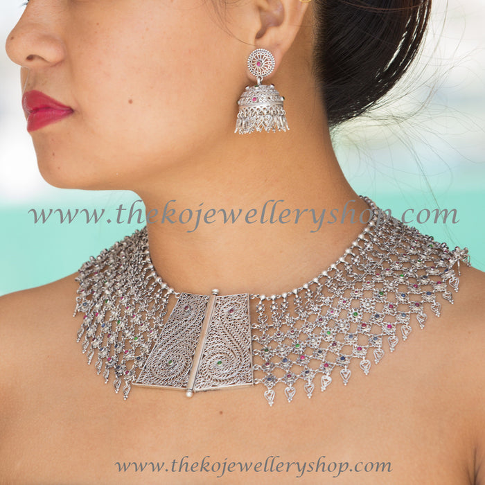 Wedding collection silver necklace for women shop online