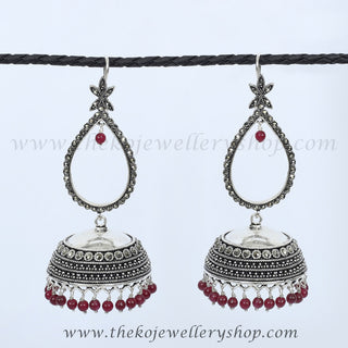 Online shopping  silver jhumka exclusive design