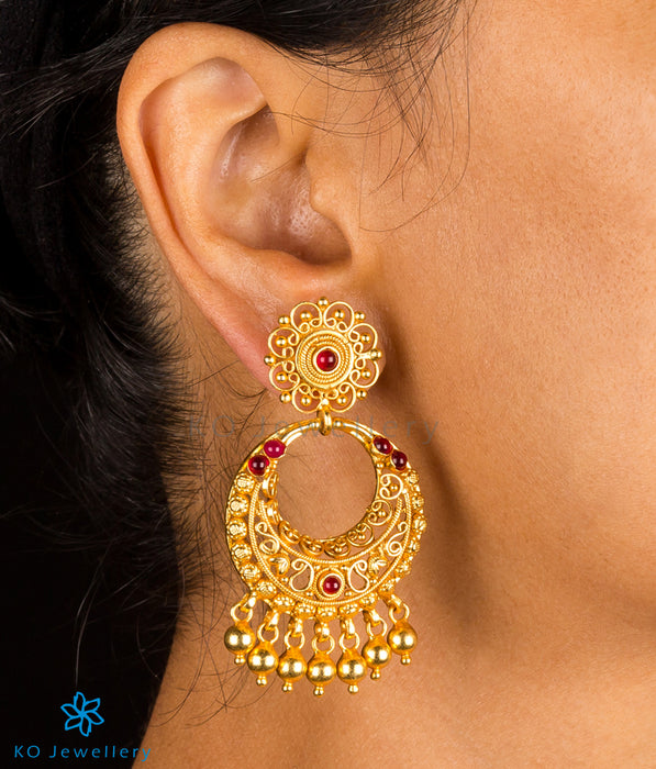 Buy Gold Earrings for Women by Anika's Creation Online | Ajio.com