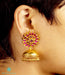 Gold plated handcrafted temple jewellery jhumkas