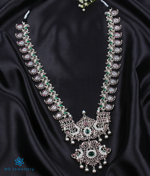 The Chandravadana Silver Mango Makarakanti Necklace