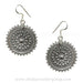 Wheel inspired intricate contemporary hooked earrings shop online 