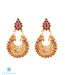 Stunning chand baali style temple jewellery earrings