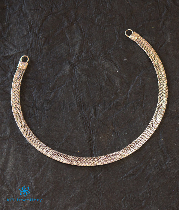 Flat Silver Chain (Oxidised)