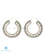 Large hoop earrings in pure silver