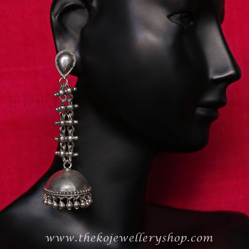 Shop online for silver women’s jhumka jewellery