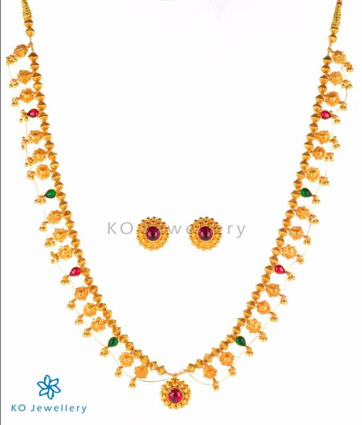 Gold dipped bridal temple jewellery from Maharashtra