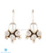 Lightweight pearl and zircon silver earrings online shopping India