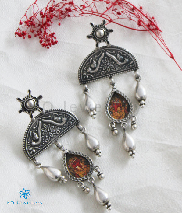 The Eshan Silver Ganesha Earrings