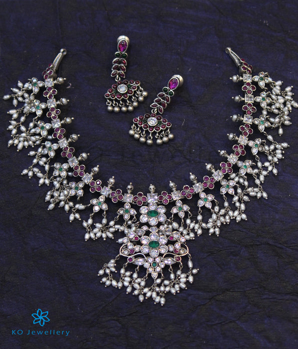 The Smriti Silver Guttapusalu Necklace
