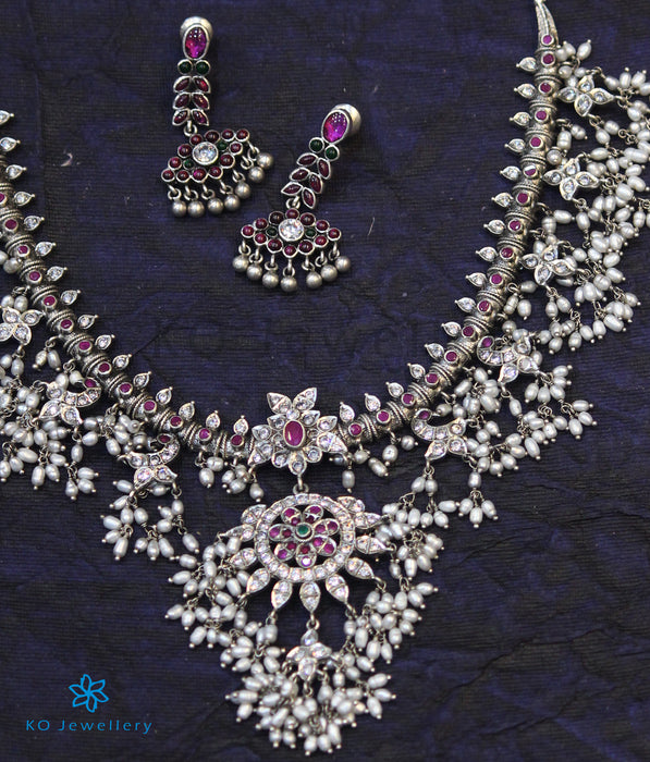 The Sarisha Silver Guttapusalu Necklace (Small)