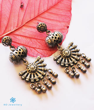 The Sarayu Silver Antique Earrings