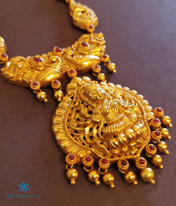 The Anisha Silver Lakshmi Nakkasi Necklace