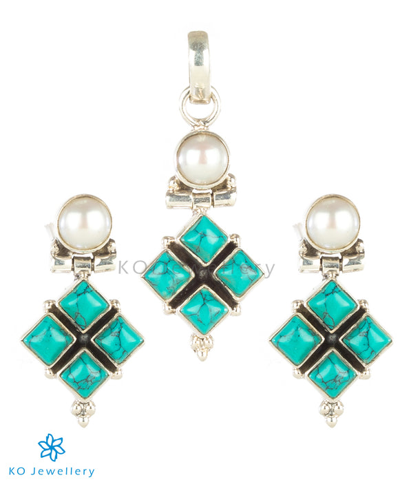 Semi precious turquoise and silver jewellery online shopping