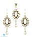 Lightweight and classy zircon and pearl fine gemstone jewellery India