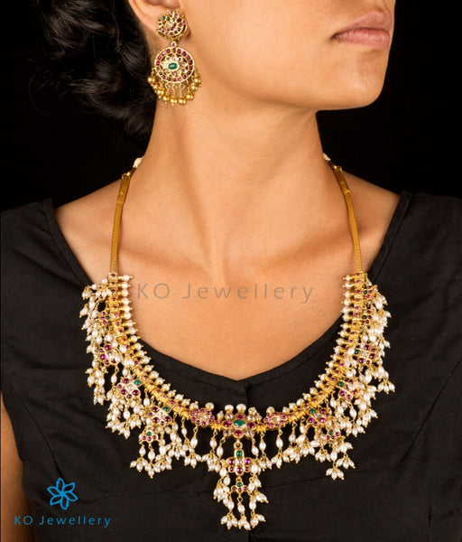 Traditional gold plated silver necklace KO online