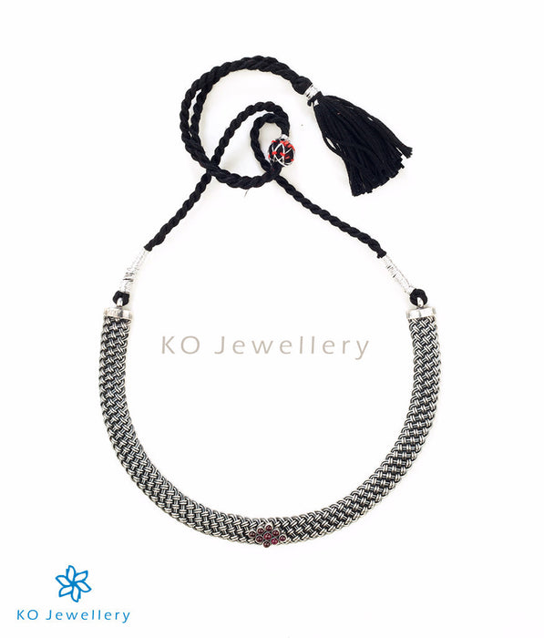 The Kavacha Silver Antique Necklace