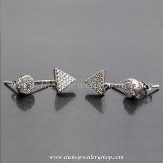 The Trident Silver Earrings