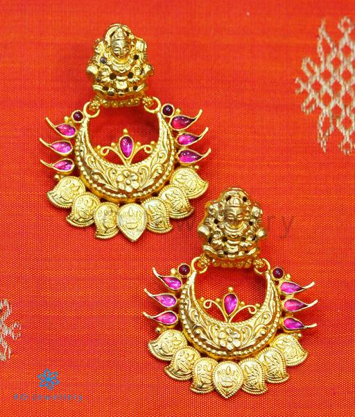 The Padmakshi Antique Silver Lakshmi Necklace