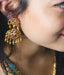 Ancient gold coated kempu earrings