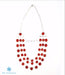 Gorgeous red onyx necklace in modern design