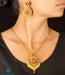 Exquisite handmade temple jewellery necklace and earrings