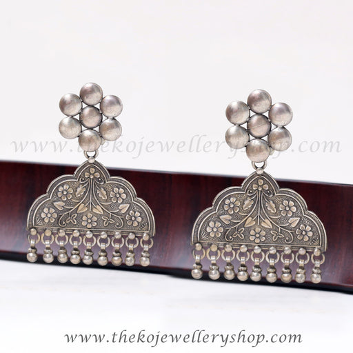 bridal collection silver earrings