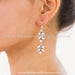 Buy online hand crafted pearl silver earrings for women