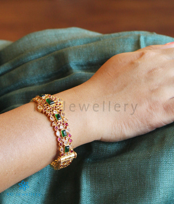 The Ahalya Silver Bracelet (Red/Green/Size 2.2/2.4/2.6/2.8)