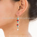 Online shopping pure silver gemstone earrings for women