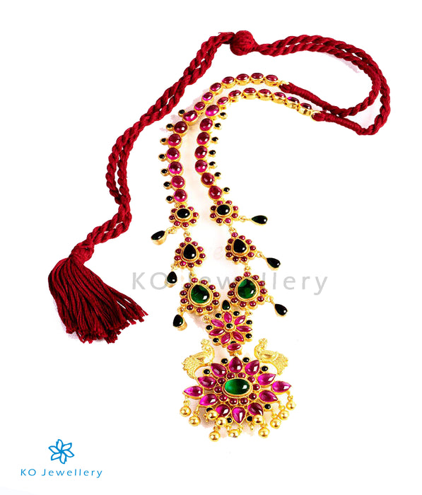 The Aabhushana Silver Kempu Necklace