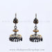 Hand crafted silver two layered jhumka shop online