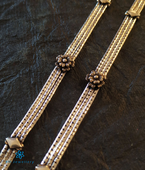 The Mandira Silver Anklets
