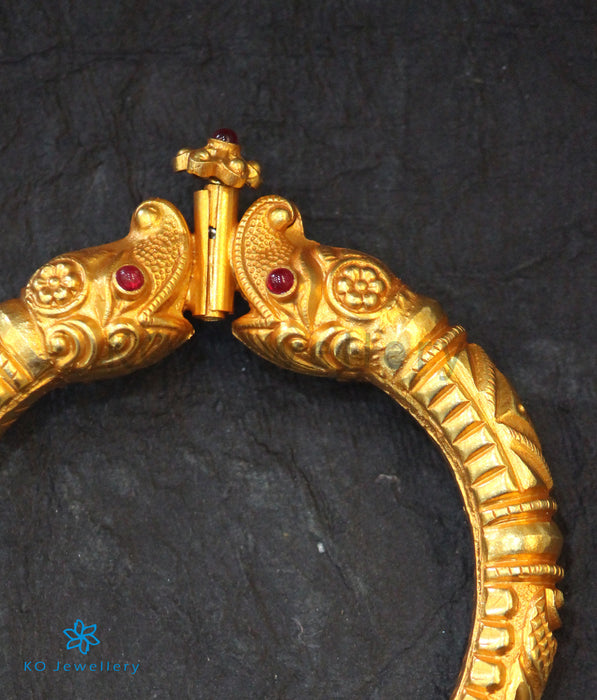 The Mahamukha Antique Silver Kada
