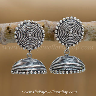 Online shopping pure silver jhumka