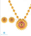 Buy temple jewellery real gold plated necklace set