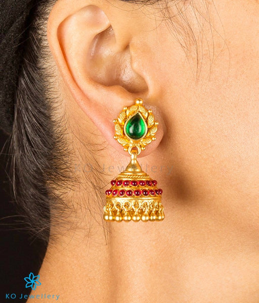 Authentic temple jewellery jhumkas online shopping India