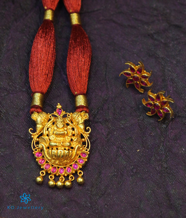 The Gajalakshmi Silver Lakshmi Necklace