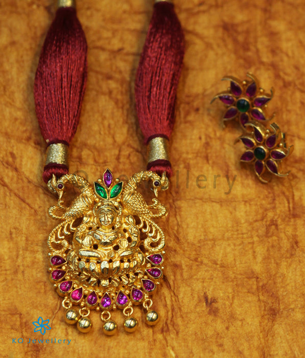 The Shravya Silver Lakshmi Necklace