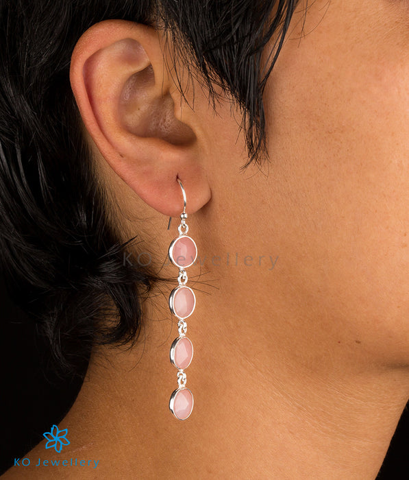 The Purbi Silver Opal Gemstone Earring