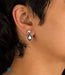 Pure silver day wear gemstone earrings 