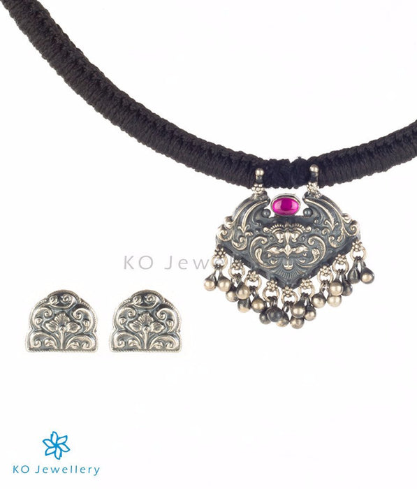 Antique finish South Indian temple jewellery set