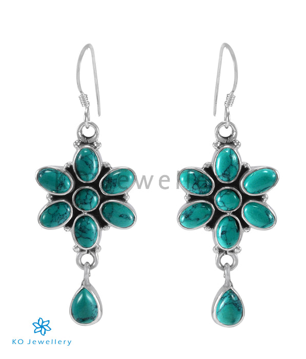 The Katha Silver Gemstone Earrings (Turquoise)