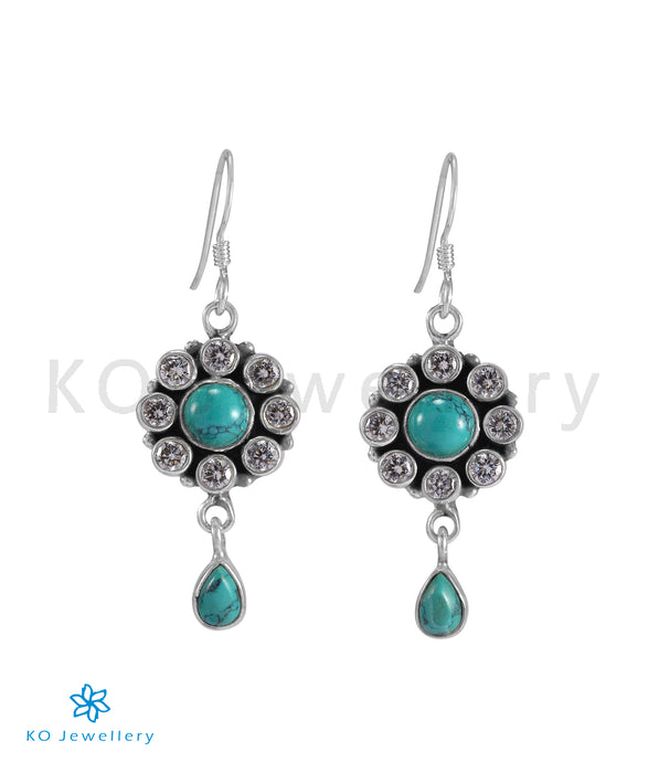 The Pujita Silver Gemstone Earrings (Turquoise)