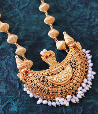 The Viloma Kokkethathi Silver Beads Necklace
